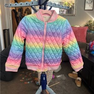 Colorful Quilted Bomber Jacket